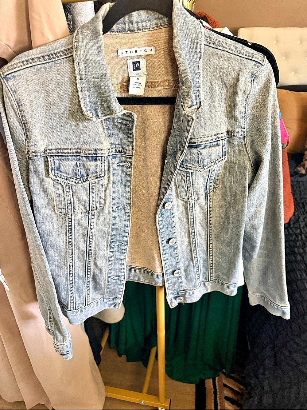 Gap Stretch Denim Jacket Jean Jacket Size Medium